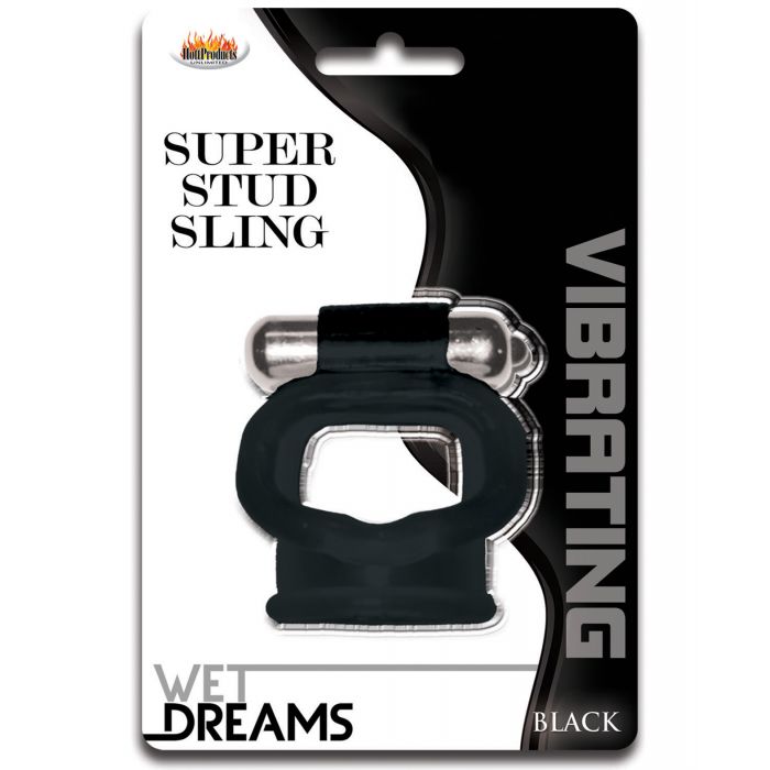 Wet Dreams Super Stud Sling - Black