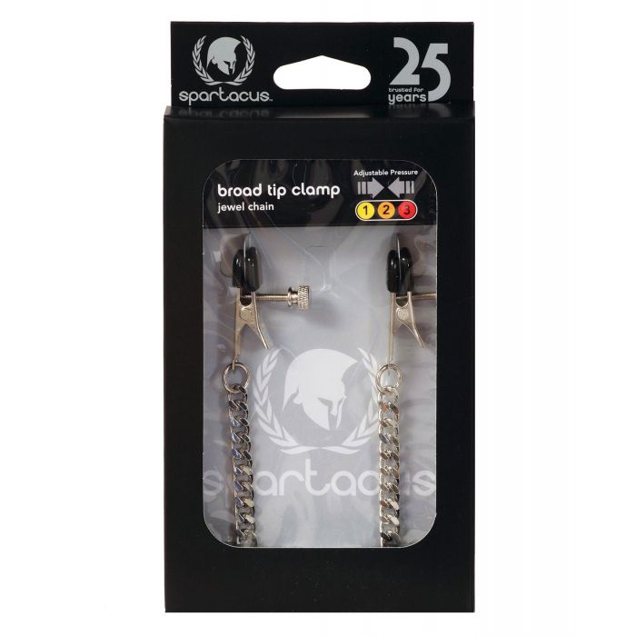 Spartacus Adjustable Broad Tip Clamps - Jewel Chain