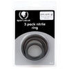 Load image into Gallery viewer, Spartacus Nitrile Cock Ring Set - Black Pack of 3
