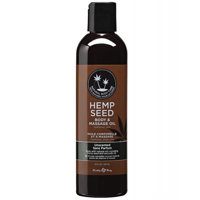 Earthly Body Massage & Body Oil - 8 oz Unscented