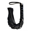 Carica l'immagine nel visualizzatore Galleria, Rouge Short Leather Flogger w/Studs - Black
