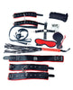 Bild in den Galerie-Viewer laden, Plesur Deluxe Bondage Kit Black and Red with Cuffs and Collar
