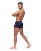 Carregar imagem no visualizador da Galeria, Diamond Mesh Mini Short Blue Medium Branded Waistband
