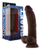 Bild in den Galerie-Viewer laden, Shaft Model C Flexskin Liquid Silicone 9.5" Curved Dong w/Balls - Mahogany
