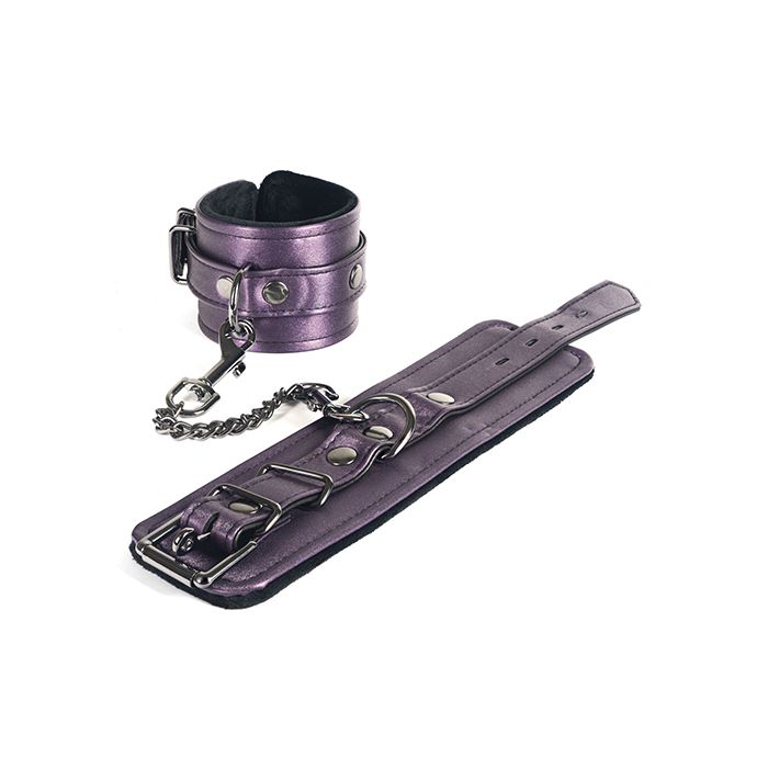 Spartacus Galaxy Legend Faux Leather Wrist Restraints - Purple