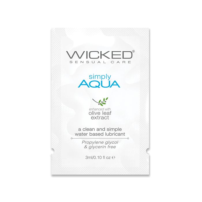 Wicked Sensual Care Simply Aqua Water Based Lubricant  - .1 oz