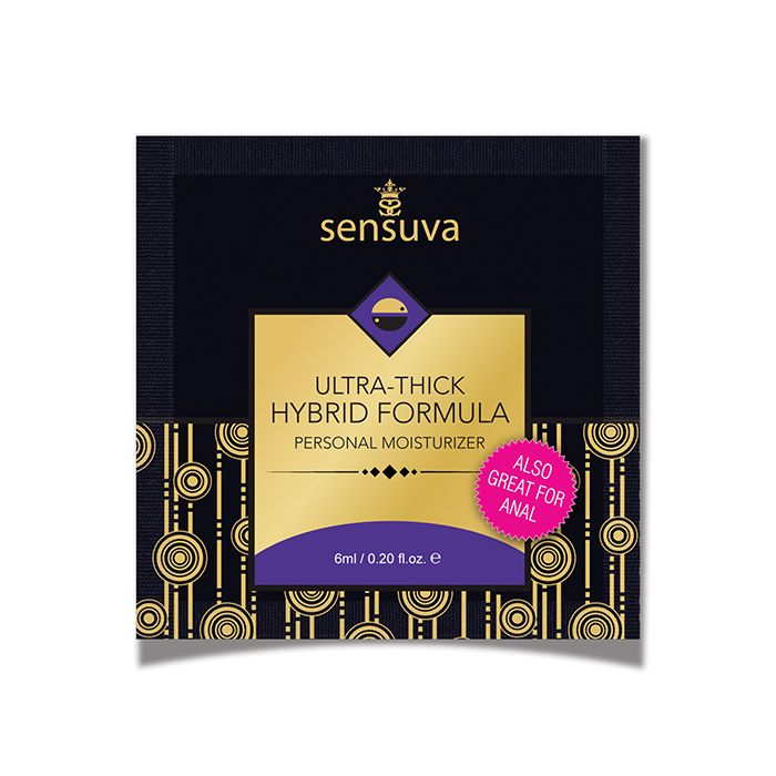 Sensuva Ultra Thick Hybrid Personal Moisturizer Single Use Packet - 6 ml Unscented