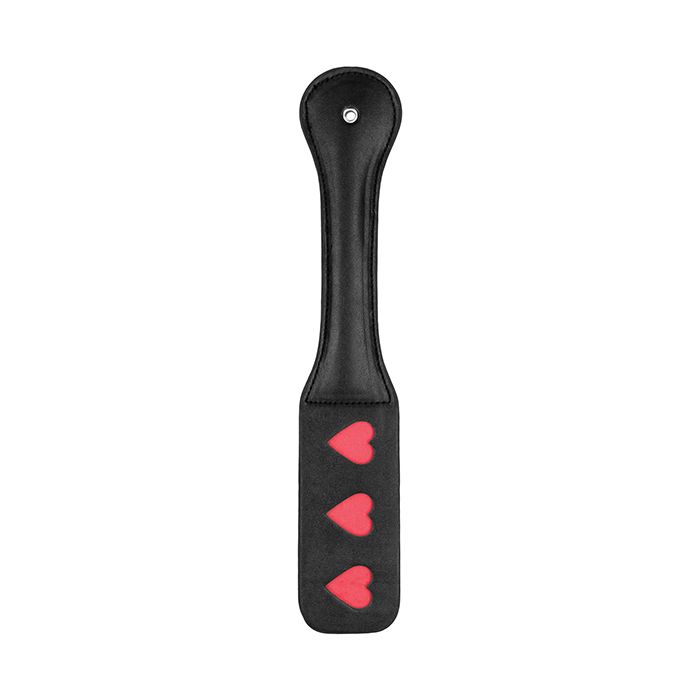 Shots Ouch Hearts Paddle - Black