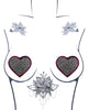 Load image into Gallery viewer, Neva Nude Burlesque Heart N' Soul Crystal Heart Pasties - Pink/Clear O/S
