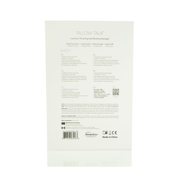 Pillow Talk  Feisty - Pink