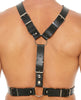Load image into Gallery viewer, Shots Uomo Men's Harness w/Metal Bit - Black
