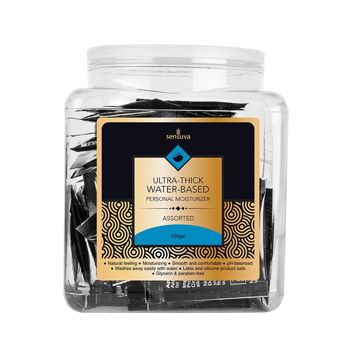 Sensuva Ultra Thick Water Based Tub - Asst. Tub of 100
