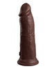 Carica l'immagine nel visualizzatore Galleria, King Cock Elite 8" Dual Density Silicone Cock - Brown
