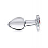 Cargue la imagen en el visor de la galería, Booty Sparks Red Heart Gem Glass Anal Plug - Medium

