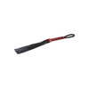 Carica l'immagine nel visualizzatore Galleria, Sultra 16" Lambskin Flogger Classic Weave Grip - Black w/Red Woven Handle
