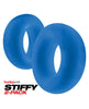 Load image into Gallery viewer, Hunky Junk Stiffy 2 Pack Cockrings - Teal Ice
