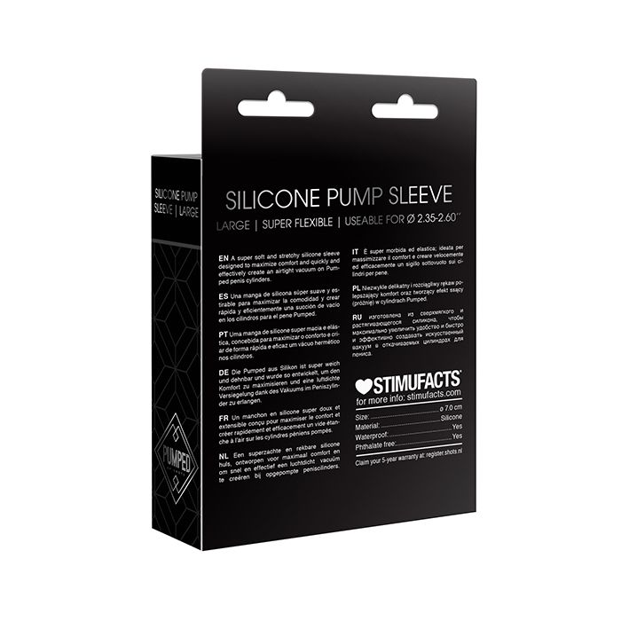 Manga Shots Pumped Grande - Negra