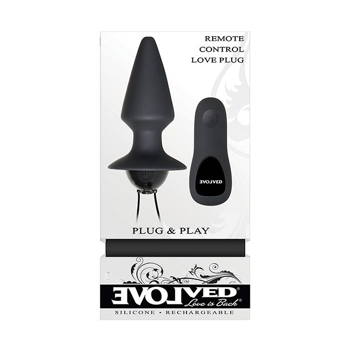 Evolved Plug & Play Remote Anal Plug - Black