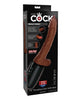 Load image into Gallery viewer, King Cock Plus Thrusting, Warming &amp; Vibrating  7.5" Triple Threat Dong - Brown
