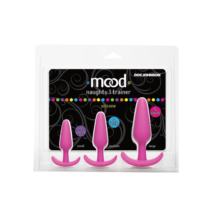 Ensemble d'entraîneurs anaux Mood Naughty 1 - Rose Ensemble de 3