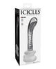 Load image into Gallery viewer, Icicles No. 88 Hand Blown Glass G-Spot Massager w/Suction Cup - Clear
