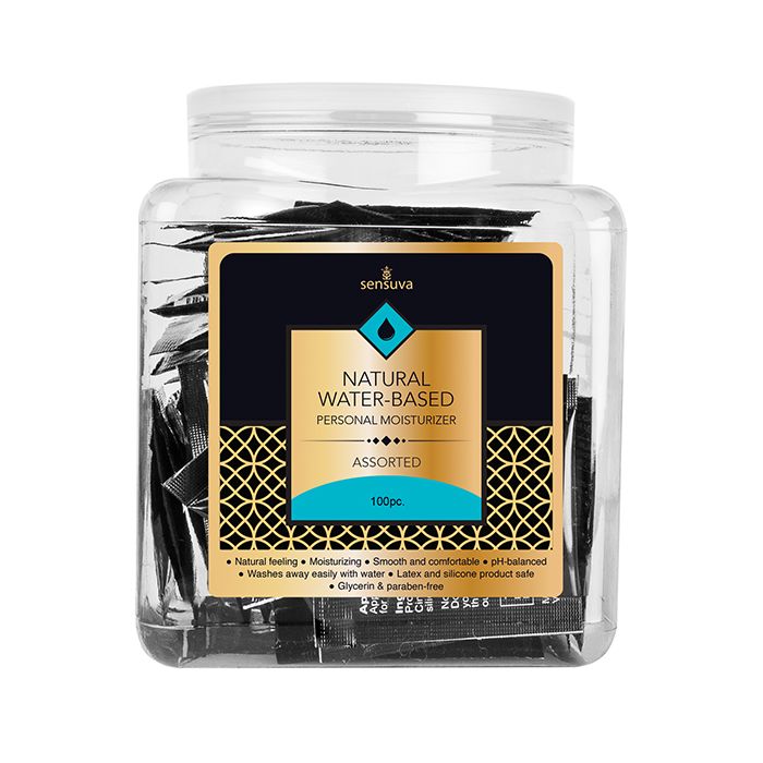 Sensuva Ultra Thick Hybrid Personal Moisturizer - Asst. Tub of 100