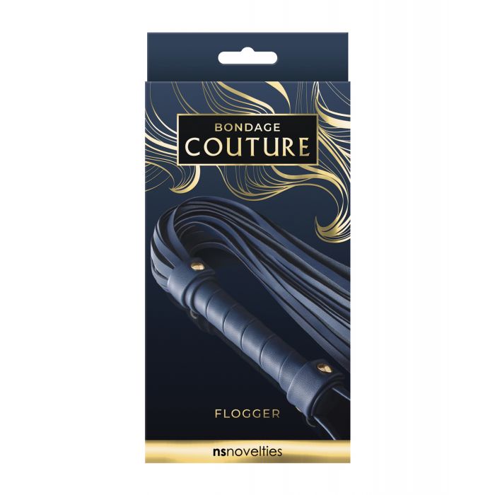 Bondage Couture Flogger - Blue