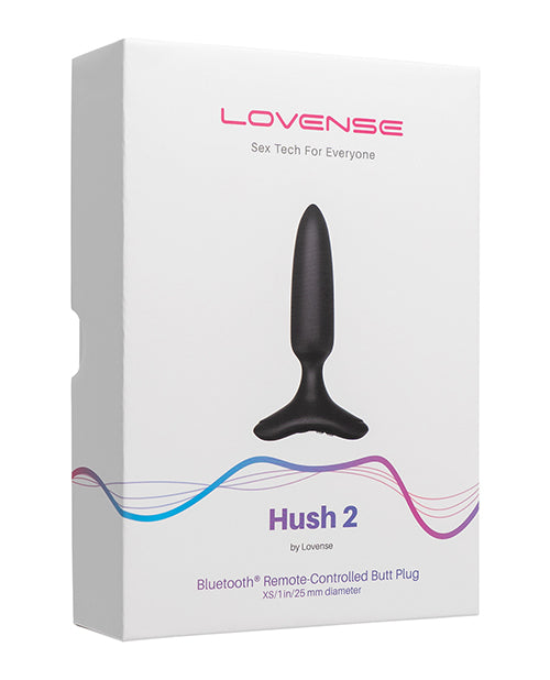Lovense Hush 2 1" Analplug - Schwarz