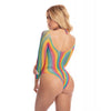 Încărcați imaginea în vizualizatorul Galerie, Pink Lipstick More Color Long Sleeve Bodysuit Rainbow O/S
