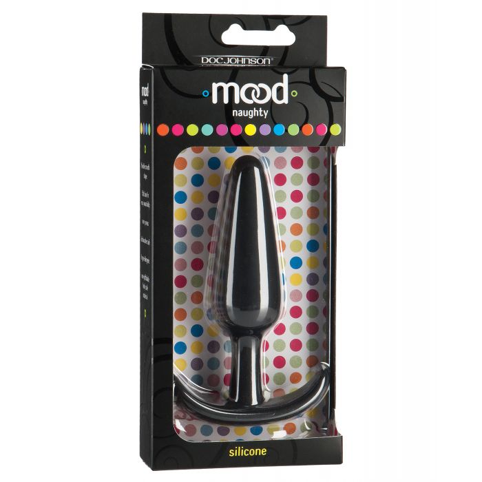 Mood Naughty Butt Plug Large Black Silicone Anal Toy For Adults