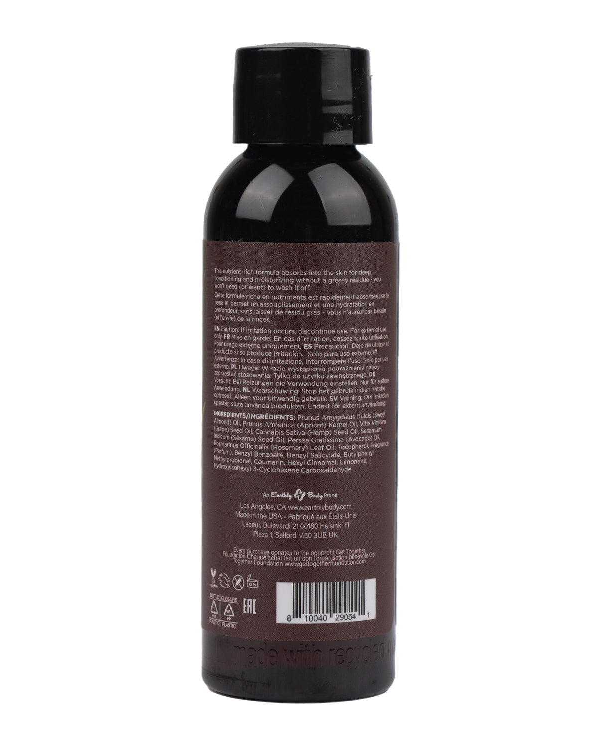Aceite de masaje y corporal Earthly Body - 2 oz Beach Daze
