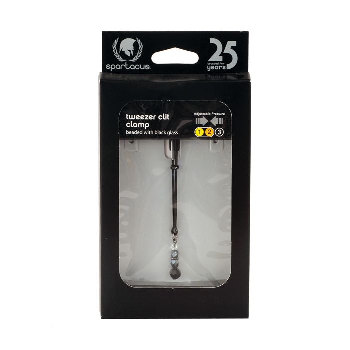 Spartacus Black Beaded Clit Clamps