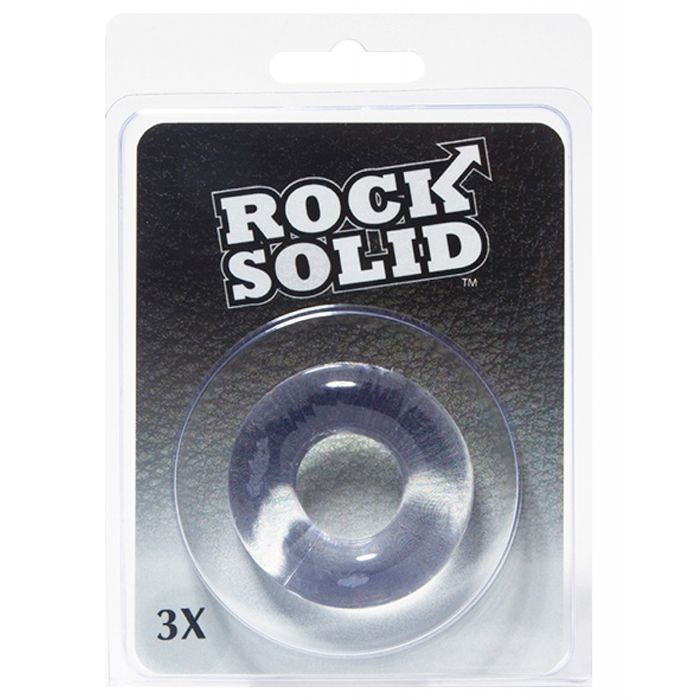 Inel Donut Transparent Solid Rock 3"