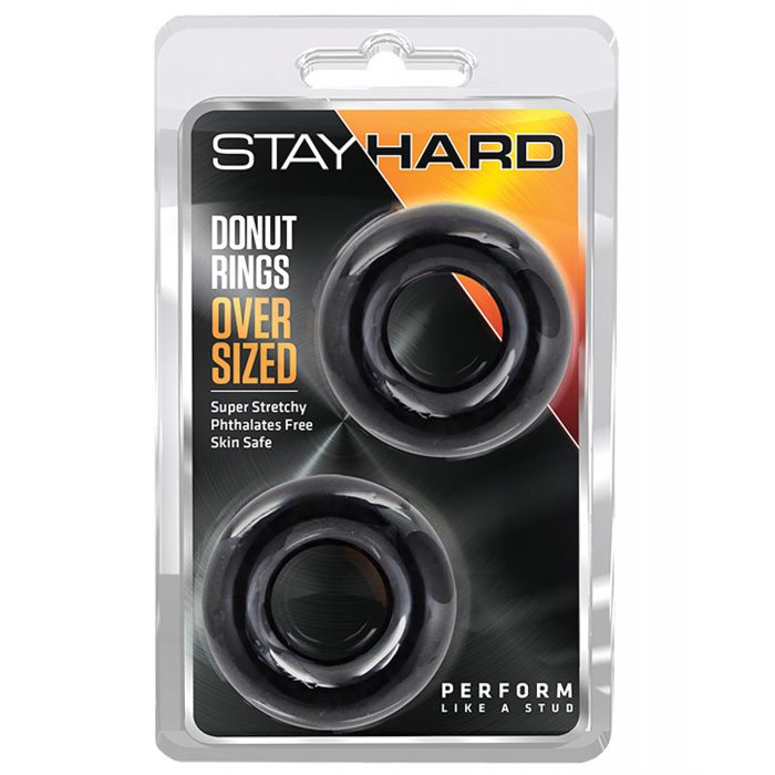 Blush Stay Hard Donut Rings Oversized Pack Of 2 Set