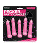 Încărcați imaginea în vizualizatorul Galerie, Bachelorette Party Pecker Party Candles - Pink Pack of 5
