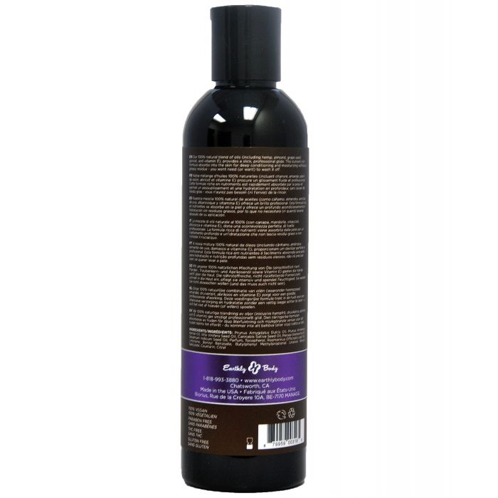 Earthly Body Massage- og kropsolie - 8 oz High Tide