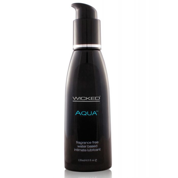 Wicked Sensual Care Aqua Waterbased Lubricant - 4 oz Fragrance Free