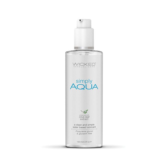Wicked Sensual Care Simply Aqua Water Based Lubricant 4 Oz