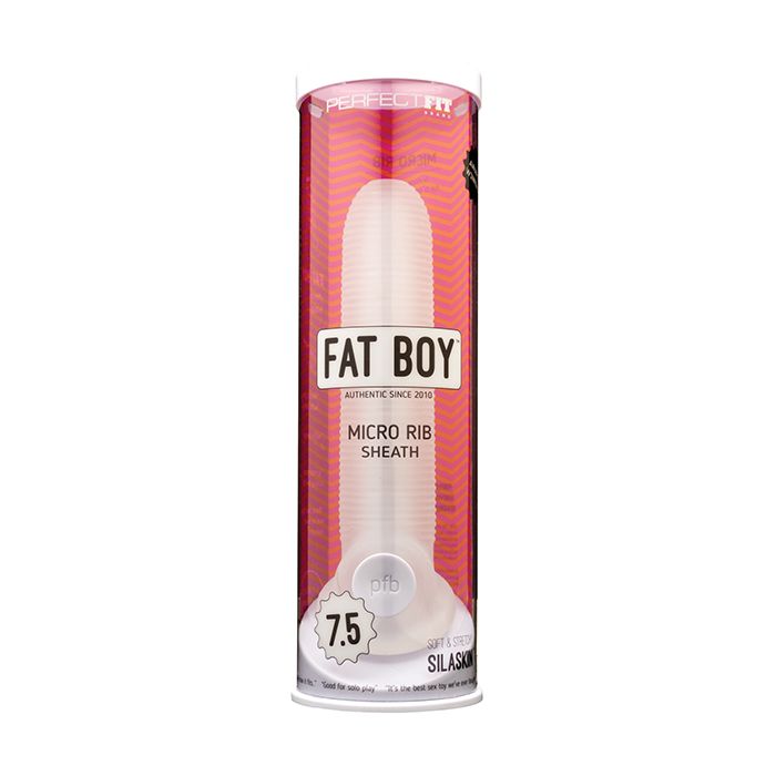 Fourreau micro côtelé Perfect Fit Fat Boy 7,5" - Transparent