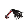 Load image into Gallery viewer, Plesur 15&quot; Leather Flogger - Black/Red
