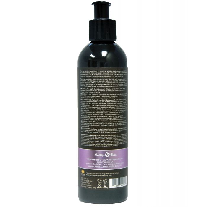 Earthly Body Hemp Seed Massage Lotion - 8 oz Lavender