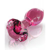 Load image into Gallery viewer, Icicles No. 79 Hand Blown Glass Diamond Butt Plug - Pink
