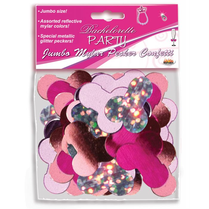 Jumbo Mylar Penisjuhla Konfetti