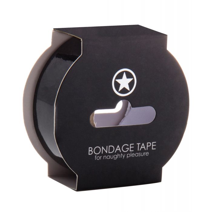 Shots Ouch Bondage Tape Black 20m Nonstick Safe For Naughty Play