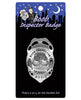 Load image into Gallery viewer, Official Boob Inspector Badge 2x3 Inch Metal Novelty
