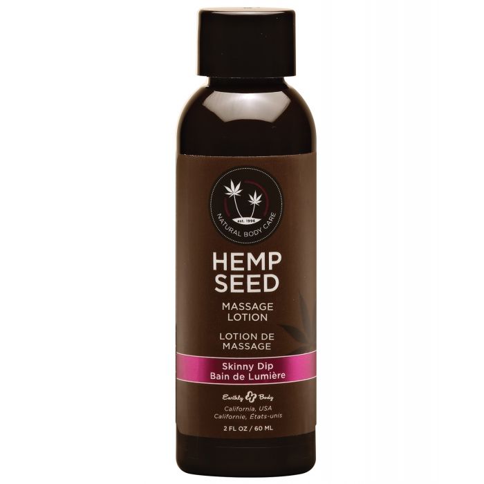 Earthly Body Hemp Seed Massage Lotion - 2 oz Skinny Dip