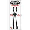 Load image into Gallery viewer, Mack Tuff Adjustable Silicone Cock Tie - Black
