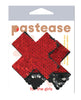 Indlæs billede i gallerifremviser, Pastease Color Changing Flip Sequins Cross - Red/Black O/S
