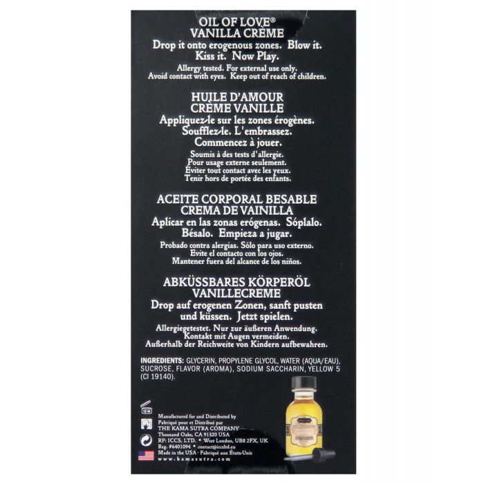 Kama Sutra Huile d'Amour - 0,75 oz Crème Vanille