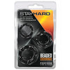 Lataa kuva gallerian katseluohjelmaan, Blush Stay Hard Beaded Cock Rings 3 Pack Black For Men
